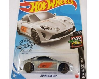 Hot Wheels Alpine A110 Silver HW Race Day Perfect Birthday  Gift Rare Miniature Collectable Toy Car