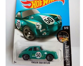 Hot Wheels Porsche 356A Outlaw Teal Green HW NightBurnerz Perfect Birthday  Gift Miniature Toy Car