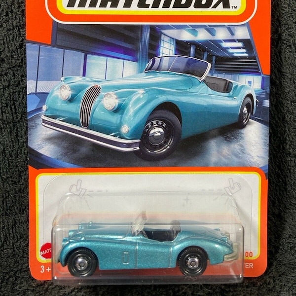 Matchbox 1956 Jaguar XK 140 Roadster Ice Blue Perfect Birthday Gift Miniature Collectable Model Toy Car