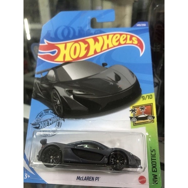 Hot Wheels McLaren P1 Matt Black Hw Exotics Perfect Birthday Gift Rare Miniature Toy Car