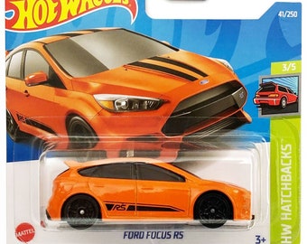 Hot Wheels Ford Focus RS Orange HW Hatchbacks Perfect Birthday Gift Miniature Collectable Model Toy Car