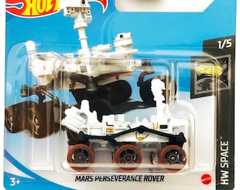 Hot Wheels Mars Perseverance Rover White HW Space Perfect Birthday Gift Miniature Collectable Toy Car