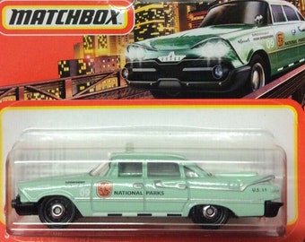Matchbox 1959 Dodge Coronet Police Car Green Rare Miniature Collectable Model Toy Car