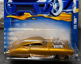 Hot Wheels Evil Twin Gold 2002 Edition Perfect Birthday Gift Miniature Collectable Toy Car