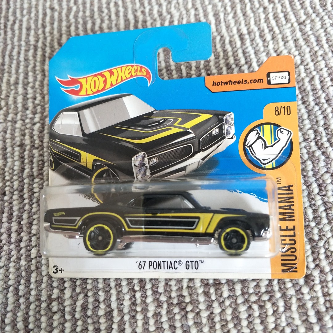 hot-wheels-67-pontiac-gto-black-hw-muscle-mania-perfect-birthday-gift