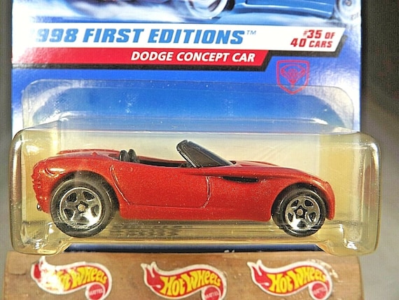 Hot Wheels Dodge Concept Car Orange First Editions 1998 Rare Miniature Collectable Model Toy Car