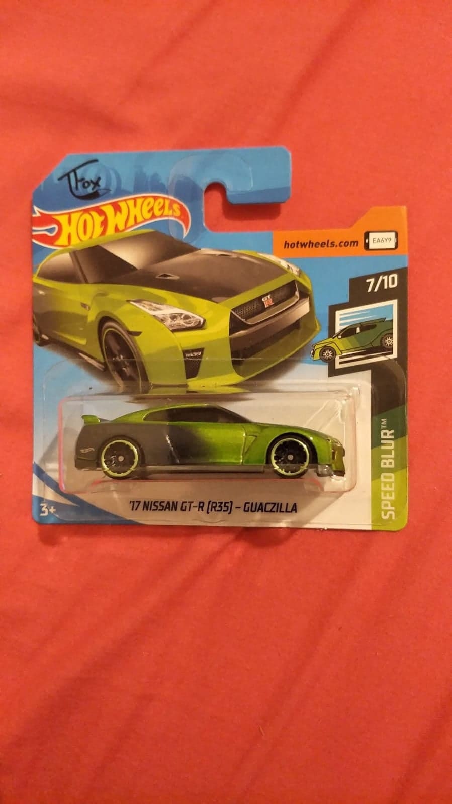 Hot Wheels 17 Nissan GT R R35 Guaczilla Green HW Speed Blur