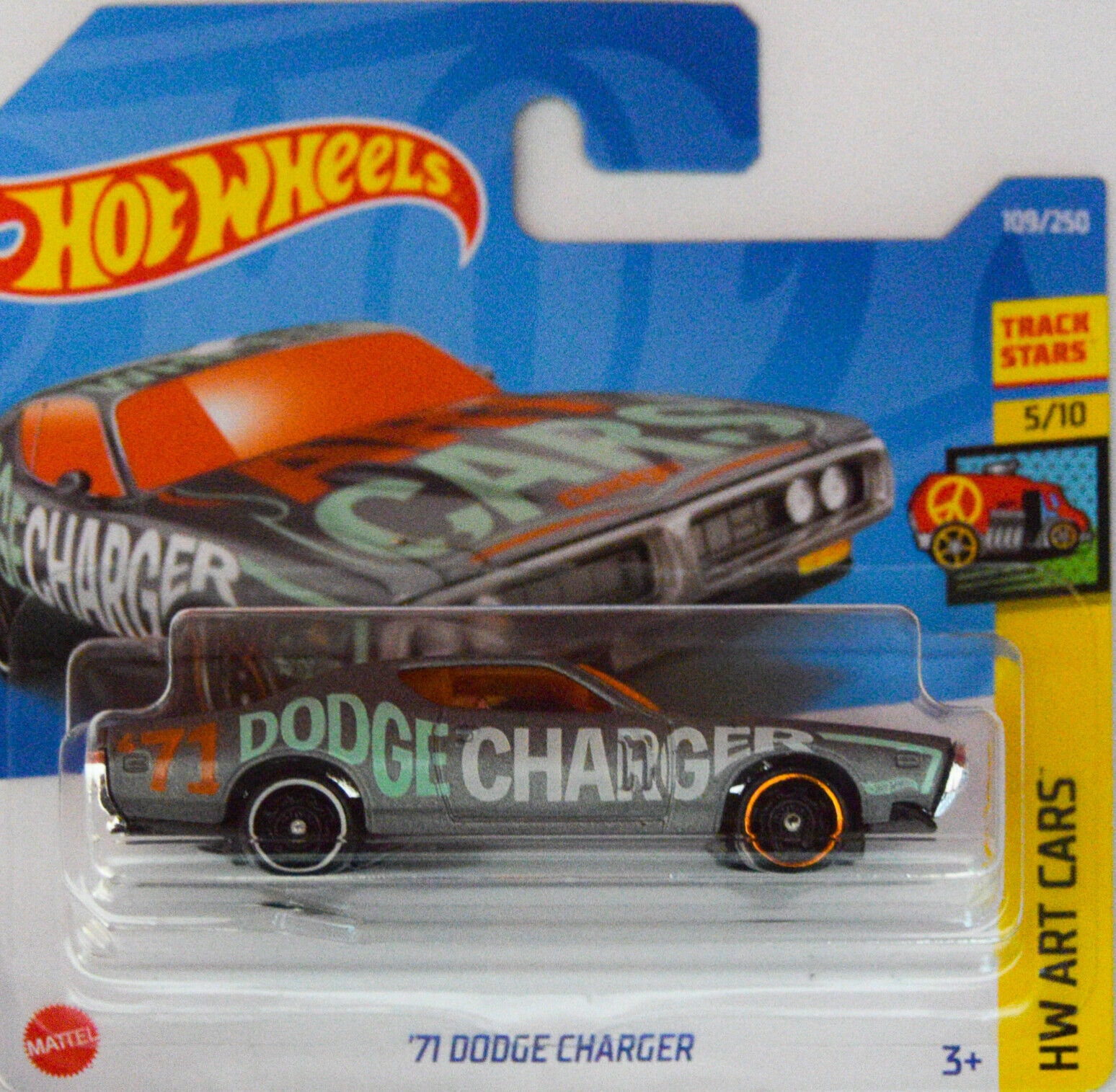 Hot Wheels 1971 Dodge Charger Grey HW Art Cars Perfect - Etsy