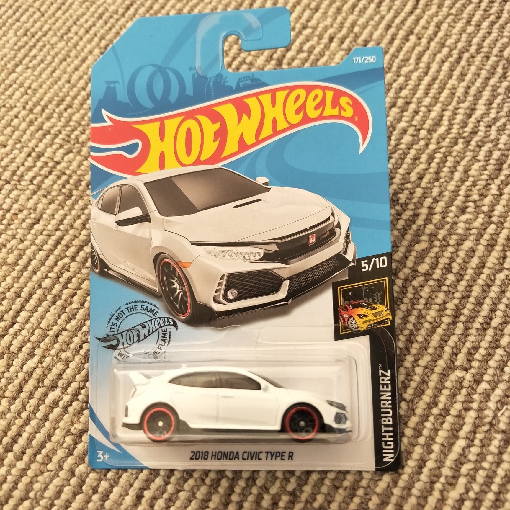 2022 Hot Wheels #207 HW Drift 3/5 DODGE CHALLENGER DRIFT CAR White w/Black  MC5Sp