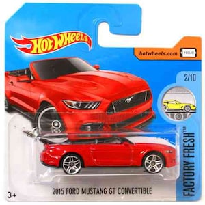 Hot Wheels Ford Mustang GT Convertible Red Factory Fresh - Etsy