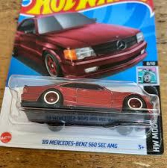 Hot Wheels 1989 Mercedes Benz 560 SEC AMG Red HW Modified