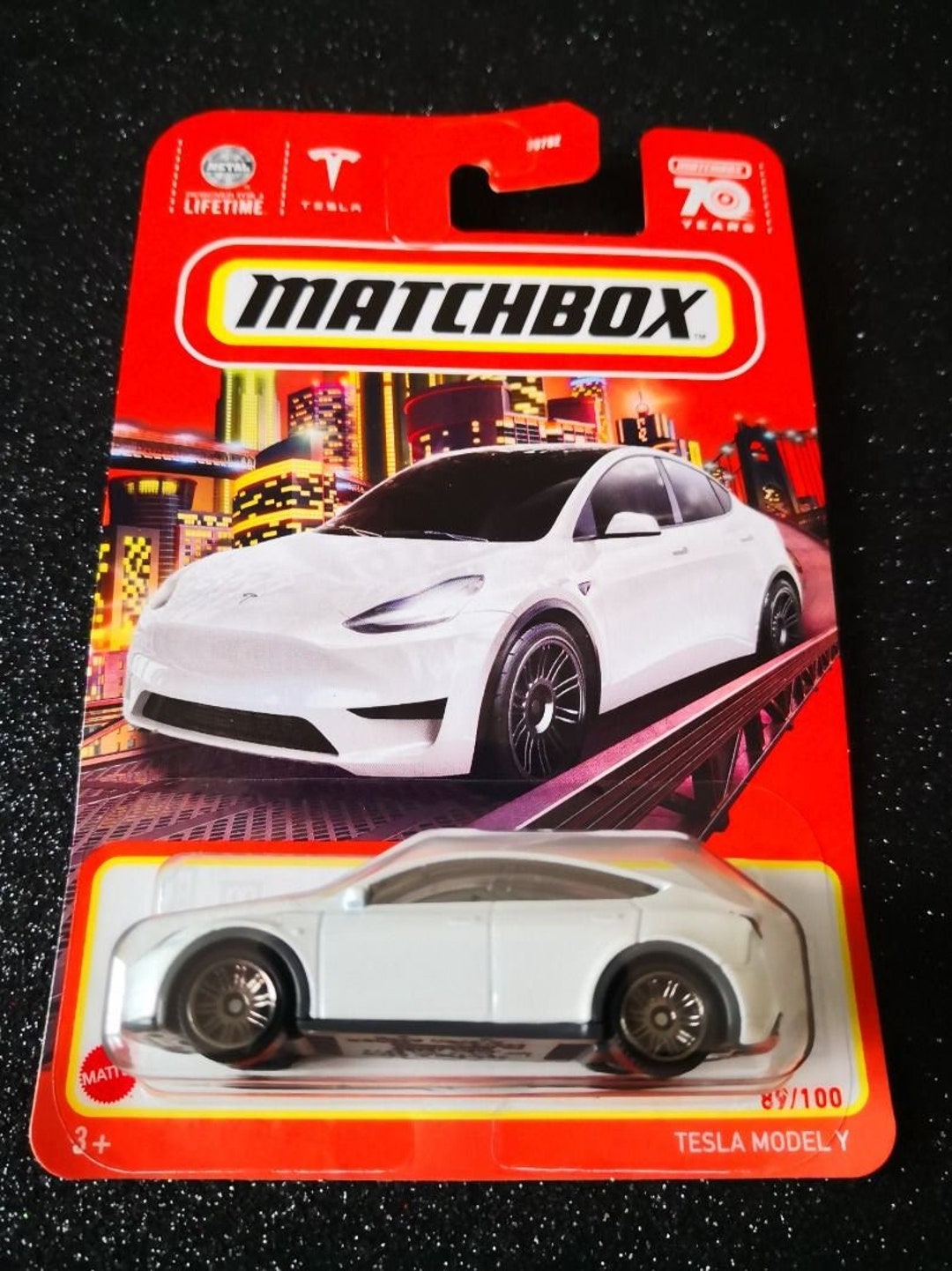 Matchbox Tesla Model Y White Electric Car Perfect Birthday Etsy