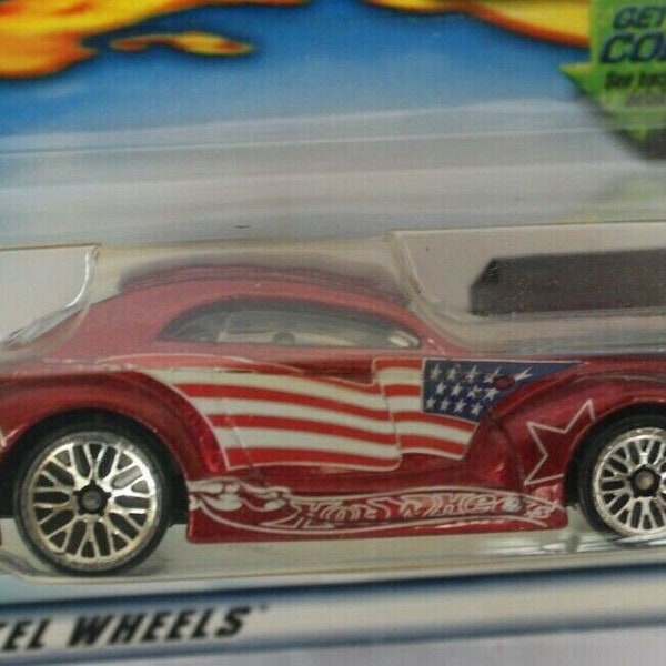 Hot Wheels American Flag Chrysler Pronto Red 2002 Edition Perfect Birthday Gift Rare Miniature Collectable Model Toy Car