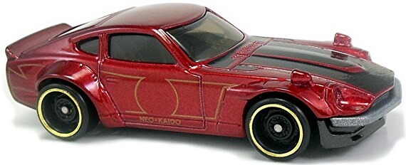 Hot Wheels Custom Datsun 240Z Burgundy Night Burnez Birthday