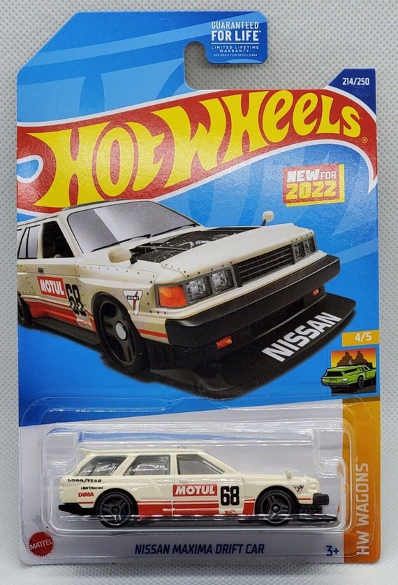 Hot Wheels Nissan Maxima Drift Car White HW Wagons Perfect Christmas