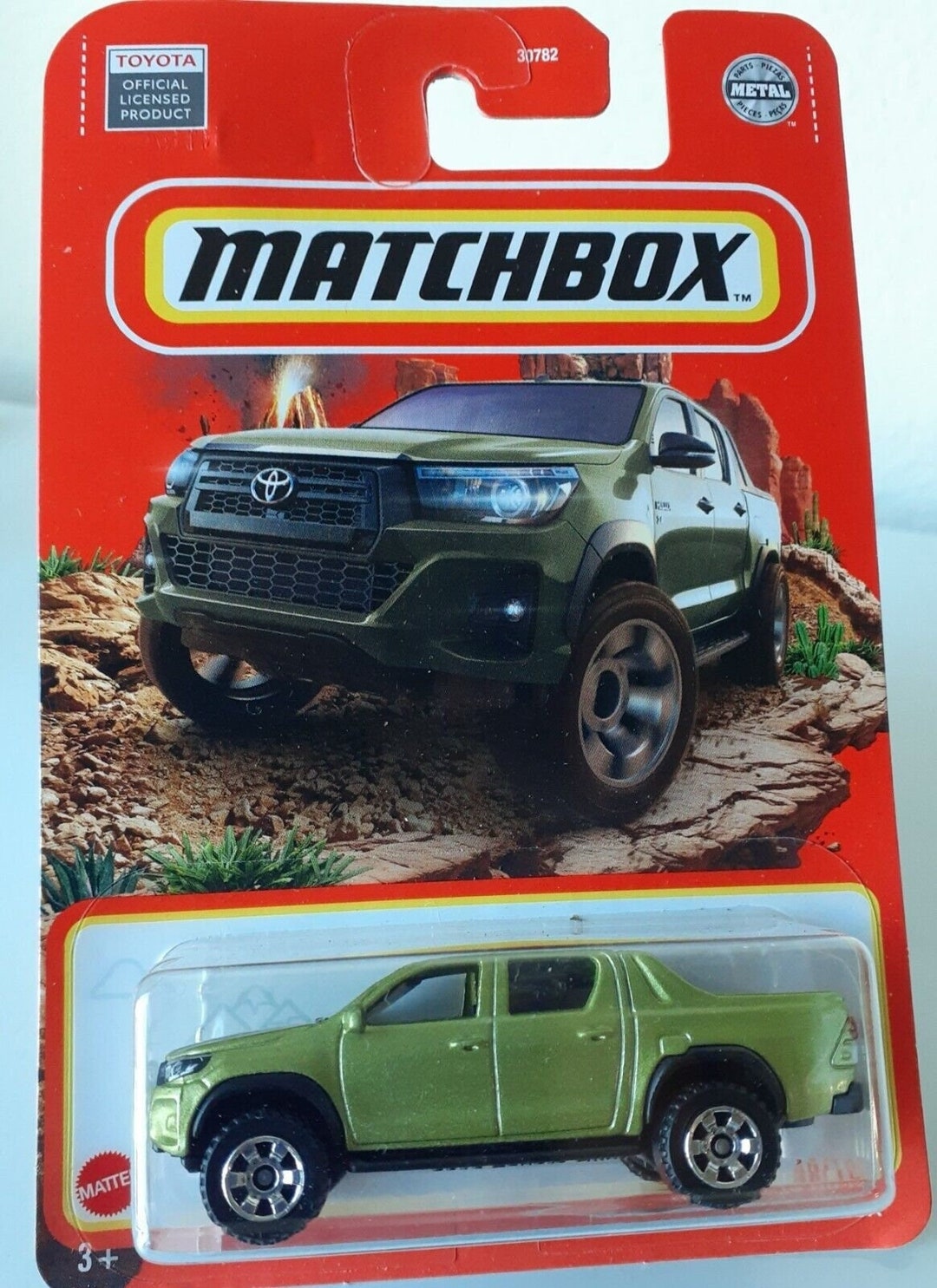 Matchbox Toyota Hilux Pickup Olive Green Birthday Gift Miniature