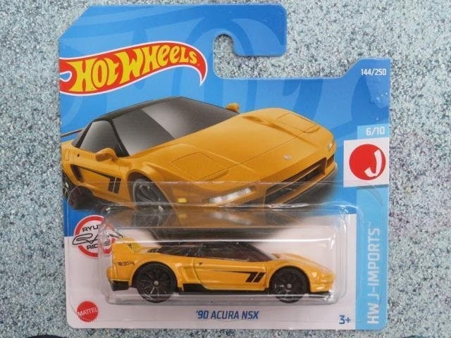 Hot Wheels '90 Acura NSX Yellow HW J-imports Birthday Gift