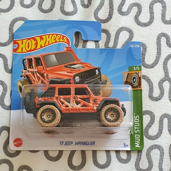 Hot Wheels Jeep Wrangler Orange HW Mud Studs Perfect Birthday - Etsy