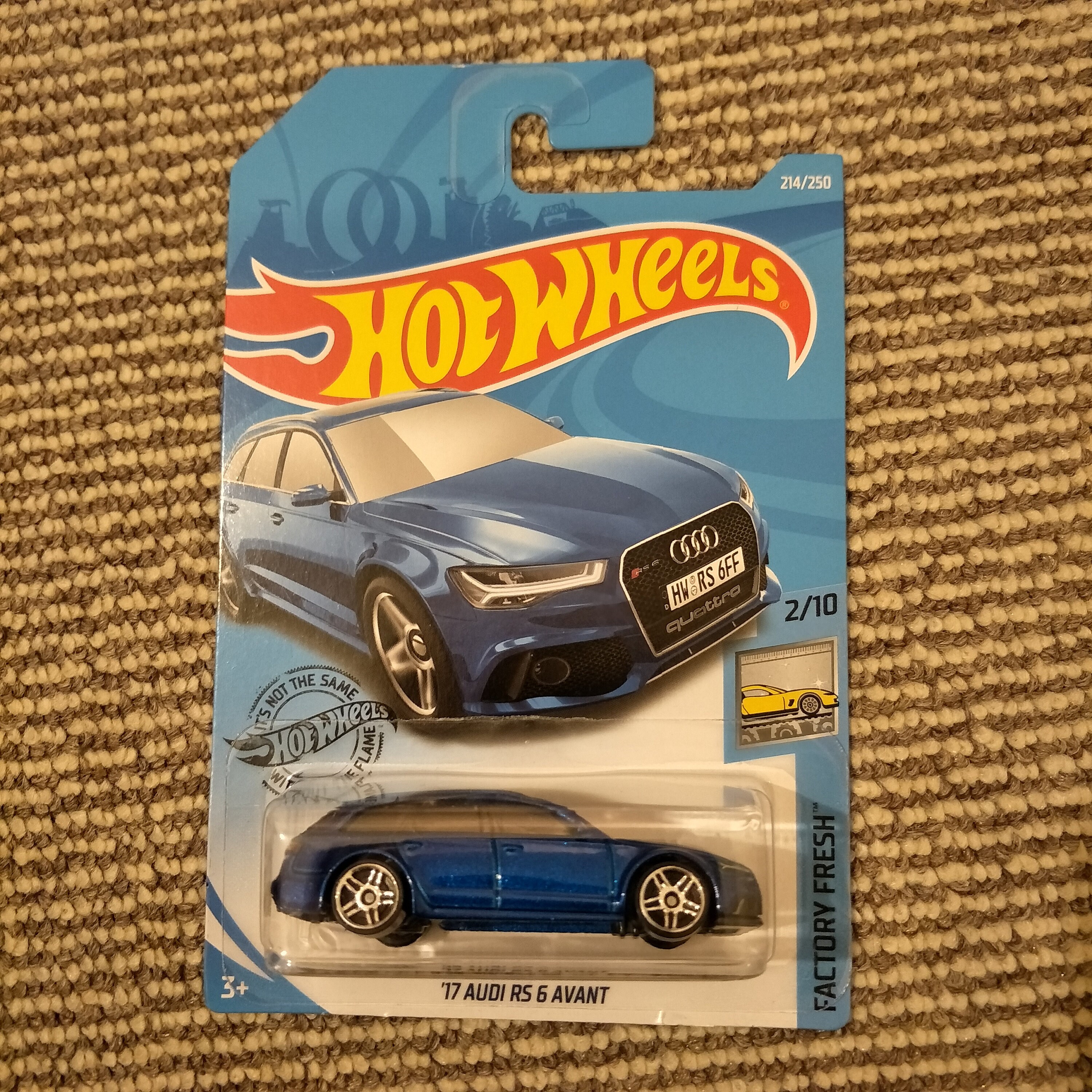 Hot Wheels Audi RS 6 Avant Blue Birthday Gift HW Factory