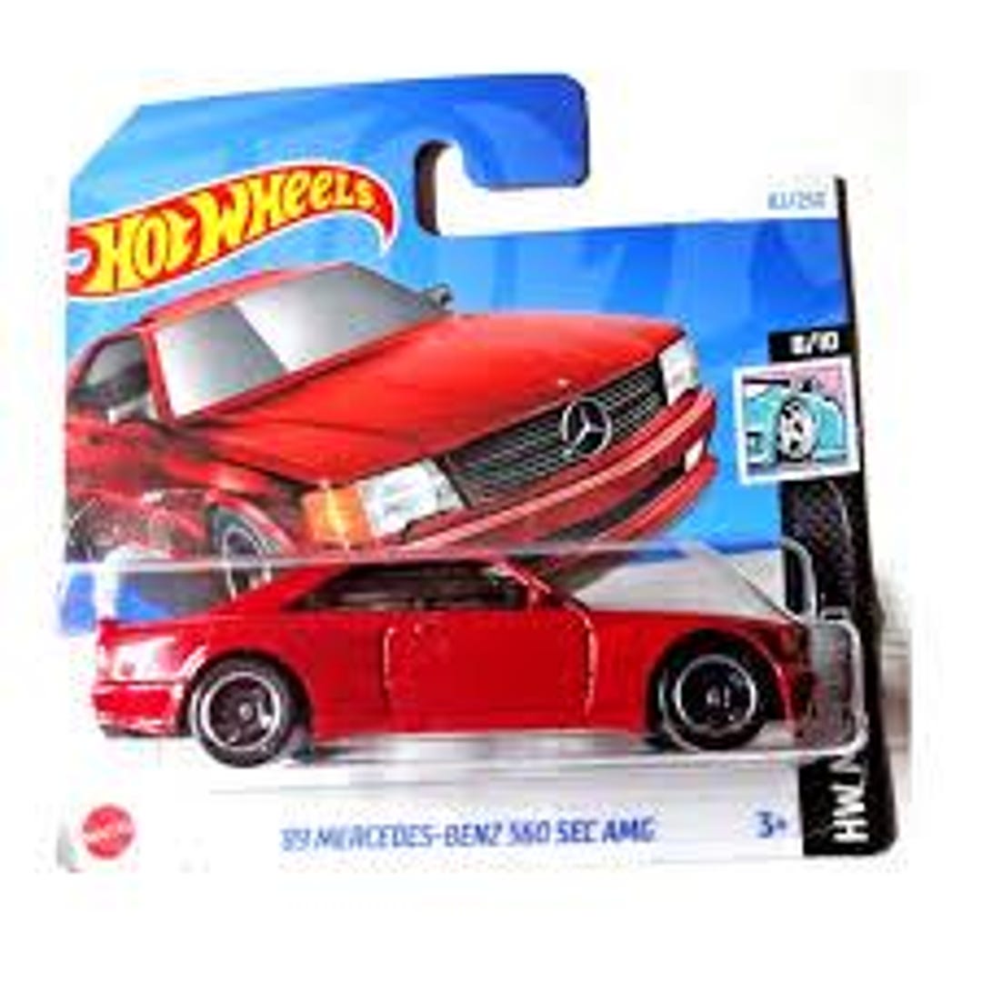 Hot Wheels 1989 Mercedes Benz 560 SEC AMG Red HW Modified