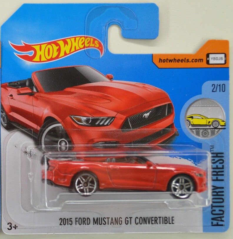 素敵でユニークな Mustang Ford Wheels Hot GT Fresh Factory Red Convertible ミニカー