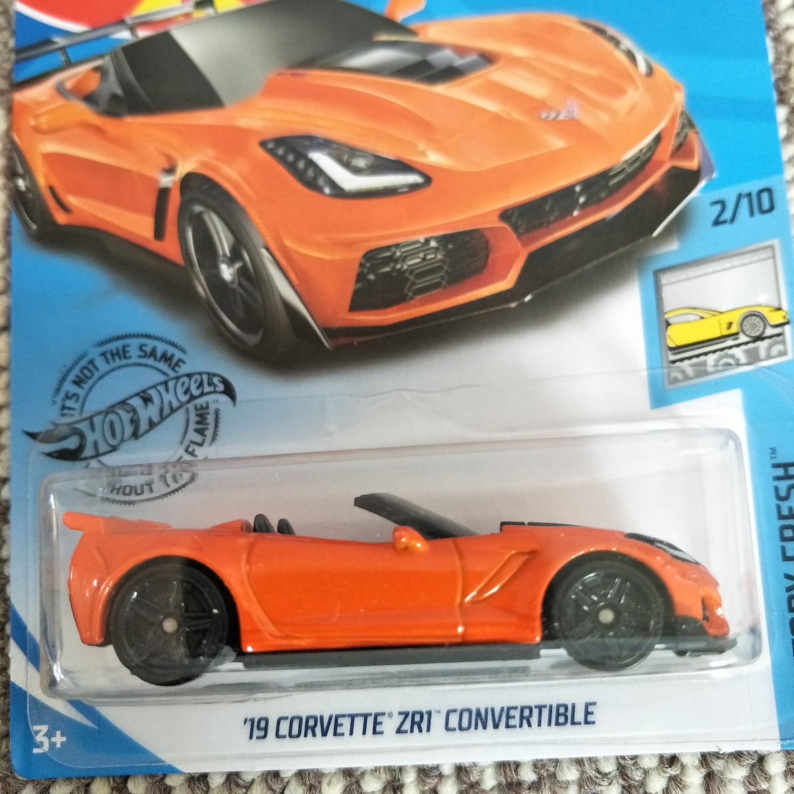 Hot Wheels '19 Corvette ZR1 Convertible Orange Factory Etsy