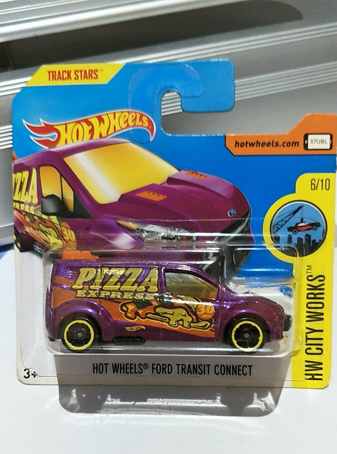 Hot Wheels Ford Transit Connect Purple Pizza Express Hw City Works Perfect Christmas Gift Role Playing Miniature Toy Car Etsy