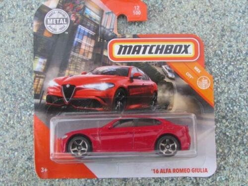 Matchbox Alfa Romeo 2016 '16 GIULIA RED ROT ROSSO NEU OVP 2020 Matchbox Alfa Romeo 2016 '16 GIULIA RED ROT ROSSO NEU OVP 2020