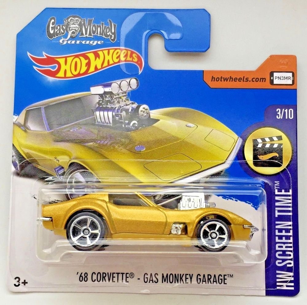 vreugde rijkdom Gezamenlijke selectie Hot Wheels '68 Corvette Gas Monkey Garage Gold HW Screen - Etsy