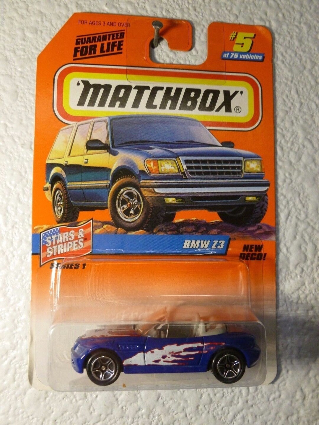 Matchbox 1998 BMW Z3 Blue Star and Stripes Series 1 Birthday Gift ...