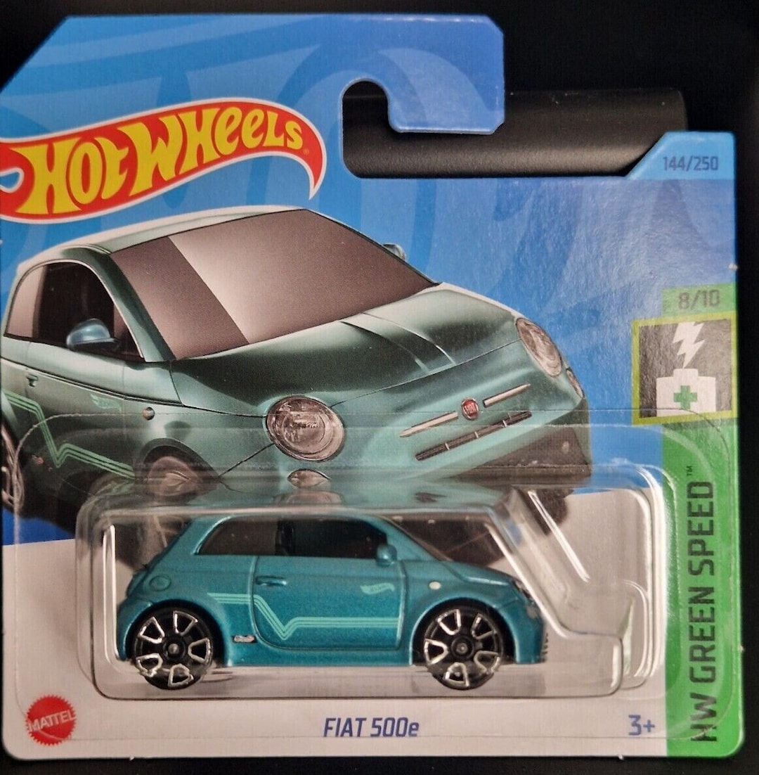 Hot Wheels Fiat 500 E Metallic Teal HW Green Spead Perfect - Etsy