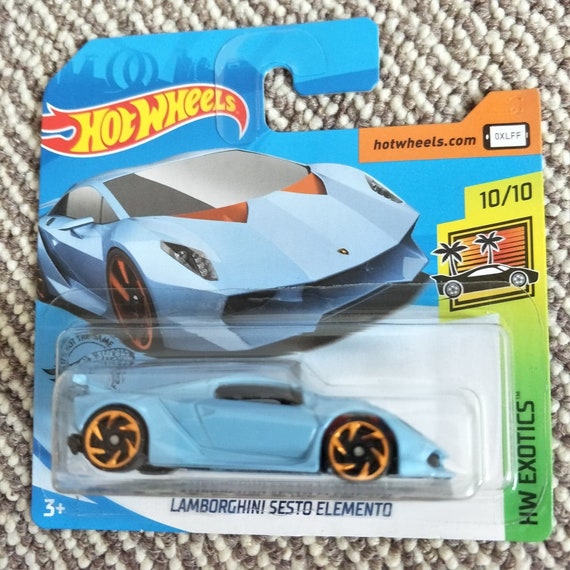 Hot Wheels Lamborghini Sesto Elemento Sky Blue HW Exotics - Etsy