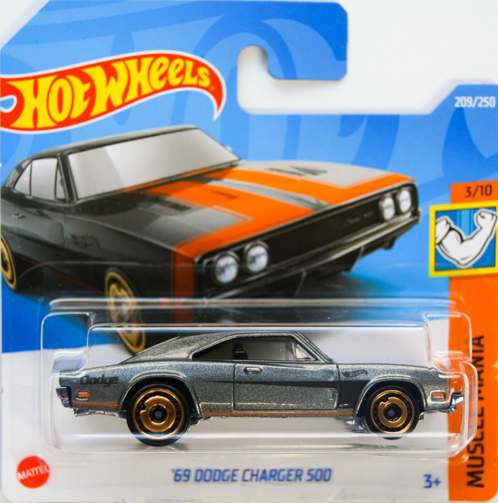 Hot Wheels '69 Dodge Charger 500 Silver HW Muscle Mania - Etsy UK