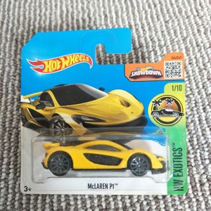 Hot Wheels McLaren P1 Yellow HW Exotics  Perfect Birthday  Gift Miniature Collectable Model Toy Car