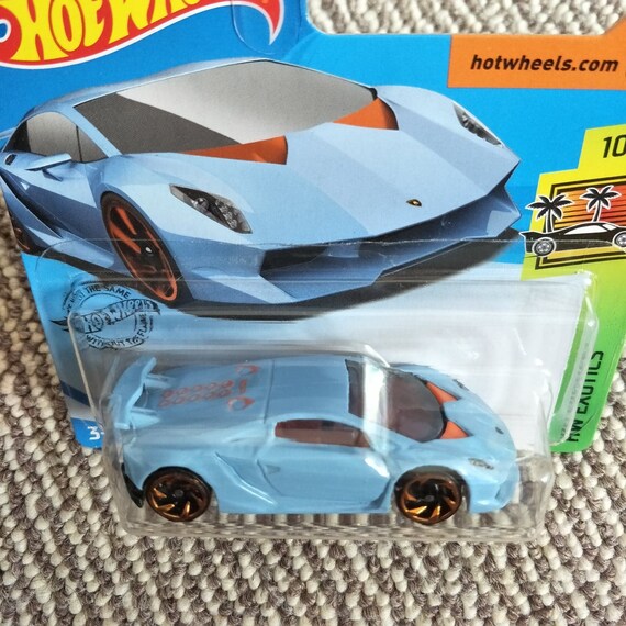 Hot Wheels Lamborghini Sesto Elemento Sky Blue HW Exotics - Etsy