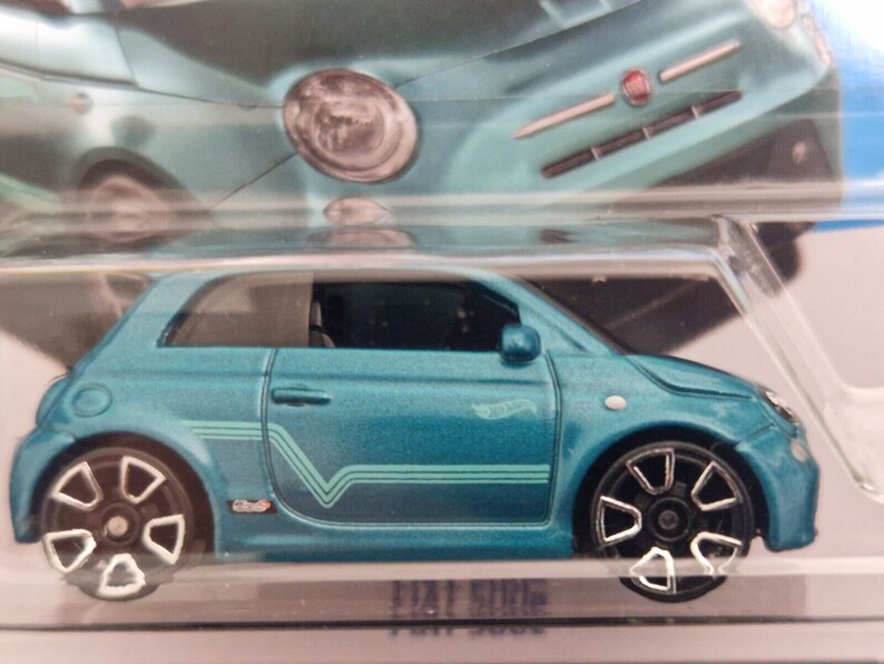 Hot Wheels Fiat 500 E Metallic Teal HW Green Spead Perfect - Etsy