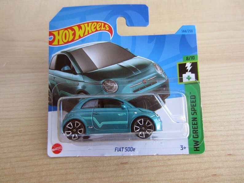 Hot Wheels Fiat 500 E Metallic Teal HW Green Spead Perfect - Etsy