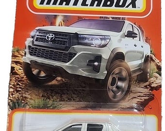 Matchbox Toyota Hilux Pickup White Birthday Gift Miniature