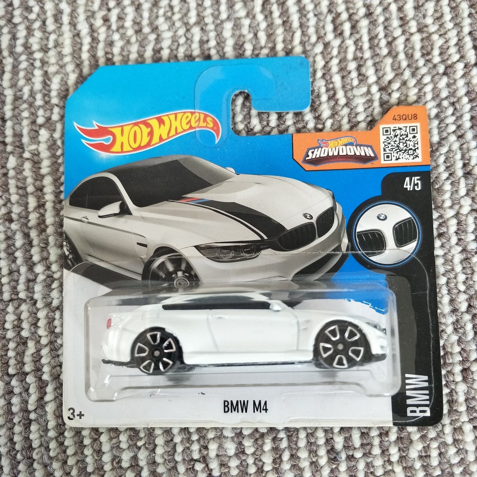 Hot Wheels BMW M4 White Long Card BMW Series Rare Miniature | Etsy
