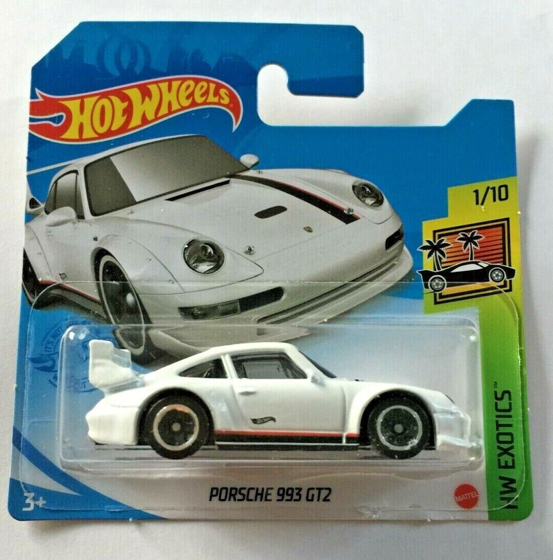 Hot Wheels Porsche 993 GT2 White HW Exotics Birthday Gift
