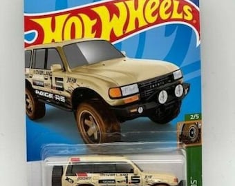 Hot Wheels Toyota Land Cruiser 80 Cream HW Mud Studs
