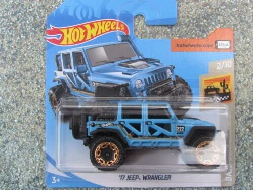 Hot wheels 17 jeep wrangler blue on sale