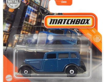 Matchbox 1933 Plymouth Sedan Dark Blue Mbx City Perfect Birthday Gift Miniature Collectable Toy Car