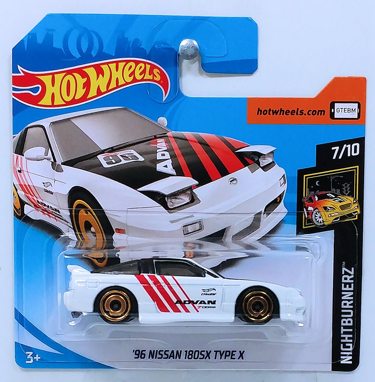 Hot Wheels '96 NISSAN 180SX TYPE X White Night Burnerz Gift