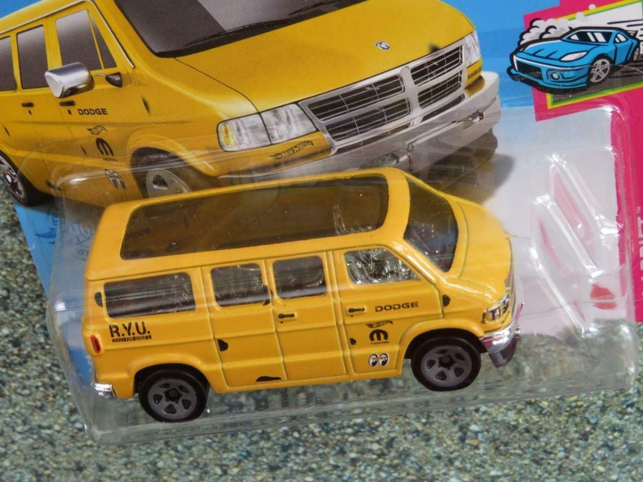 Hot Wheels Dodge Van Yellow HW Drift Birthday Gift Miniature