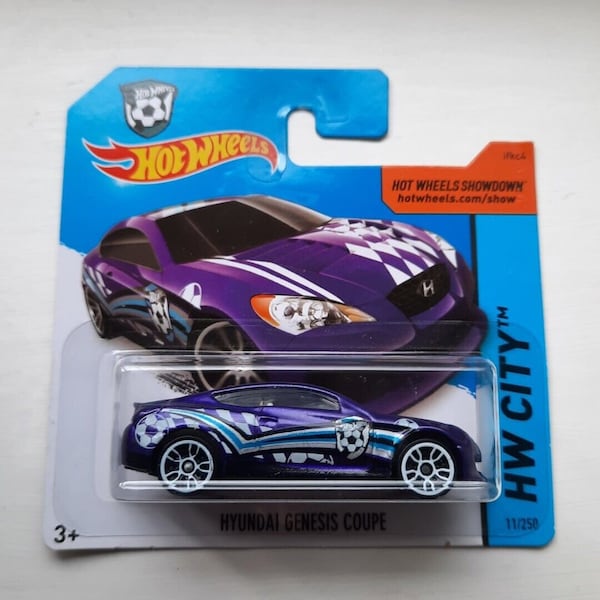 Hot wheels Hyundai Genesis Coupe Blue HW City Perfect Birthday Gift Miniature Collectable Toy Car