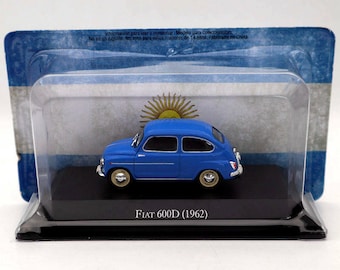 Fiat 600D 1962 Blue Diecast Models Limited Edition Collection IXO 1:43Perfect Birthday Gift Miniature Toy Car