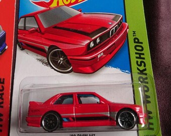 Hot Wheels 1992 BMW M3 Red HW Workshop Birthday Gift Rare