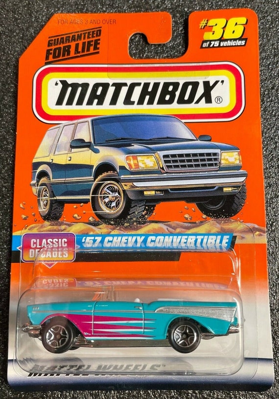 Matchbox 1957 Chevy Convertible Sky Blue Birthday Gift