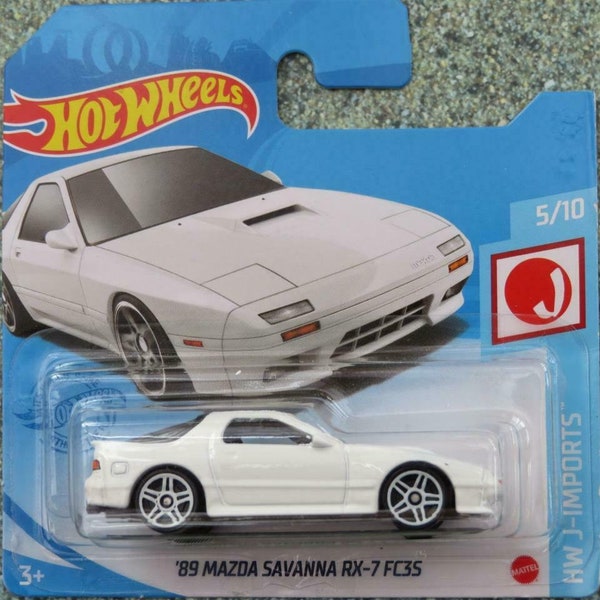 Hot Wheels 1989 Mazda Savanna RX-7 FC 35 White Hw J-Imports Perfect Birthday  Gift Miniature Collectable Toy Car
